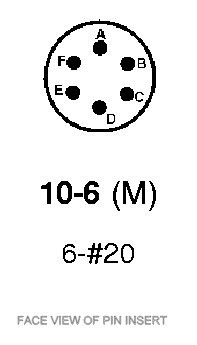 6026-10-6SN Amphenol 6-Way Plug Crimp Contacts
