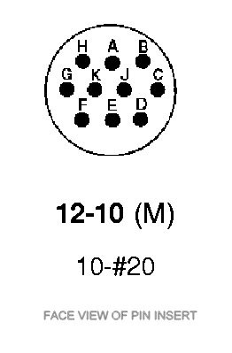 6026-12-10PN Amphenol 10-Way Plug Crimp Contacts