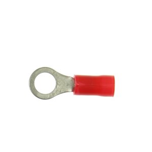130014 Ring Tag M5 5mm Red 22-16AWG