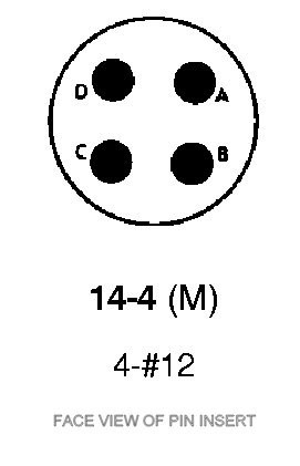 MS3470W14-4P Corsair 4-Way Receptacle Crimp Contacts