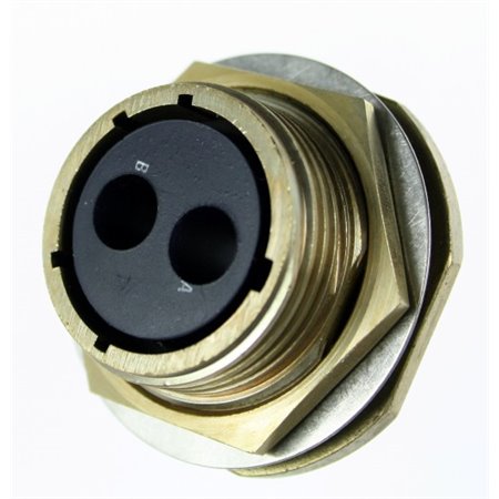508/1/37669/101 AB Pattern 608 Jam Nut Receptacle 2-Way Female Sockets Solder Bucket Contacts