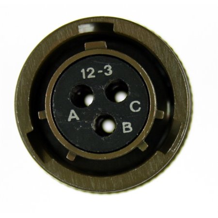 PT55SE12-03ST22 MIL-DTL-26482 Series I Straight plug with rear acessory thread