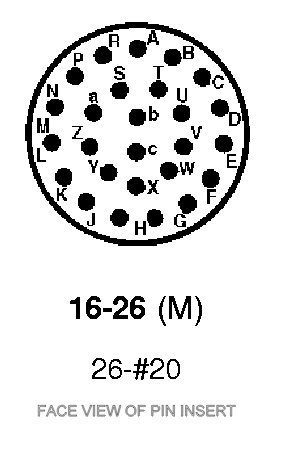 6026-16-26PY Deutsch 26-Way Plug Crimp Contacts