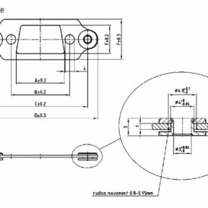 160X10889X D-Sub Blind Mate Float mount frame Factory Fitted