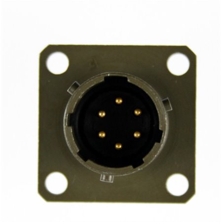 PT33A10-06PF TEC MIL-DTL-26482 Series I Wall mount receptacle with rear acessory threads