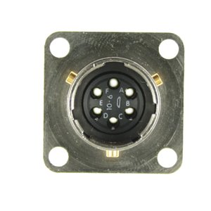 162GB-12E10-6P(416) Amphenol Wall mount receptacle 6-Way MIL-DTL-26482 Series-1