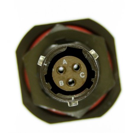 JN1003A-08-98SD Jam Nut Receptacle Less Contacts