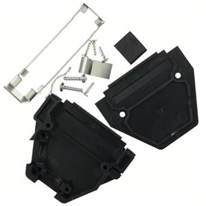 D50000JVL0/AA D-Sub Plastic Hood with slide lock shell size 50