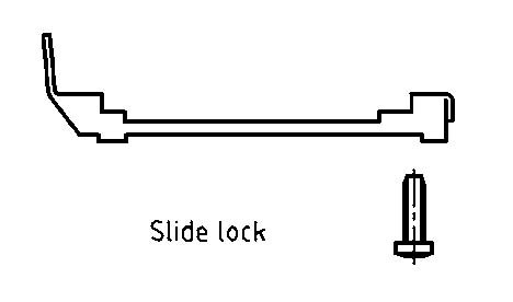 165X11669X-SR Conec D-Sub Zinc die-cast hood with slide lock & Strain relief Clamp
