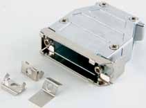 165X11659X Conec D-Sub Zinc die-cast hood with slide lock