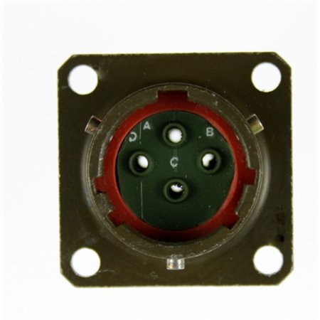 TT00RT12-04P(014)  TEC MIL-DTL-38999 Series II Front wall mounted receptacle