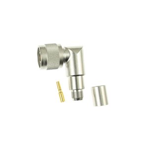 16N-50-7-28/133NE Shuner N Plug Angled RG393 Crimp