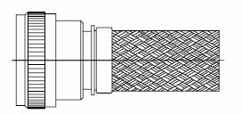 208M724-19B12 Raychem MIL-DTL-38999 Series III EMI/RFI adapter with braid