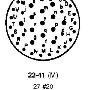 6026-22-55PX Souriau 55-Way Plug Crimp Contacts
