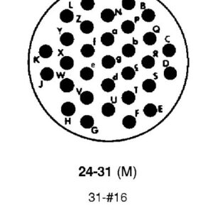 6026-24-61SE Amphenol 61-Way Plug Crimp Contacts