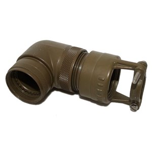 380HD007N1706L Glenair EMI/RFI 90 Degree  Split braid trap adapter with saddle clamp
