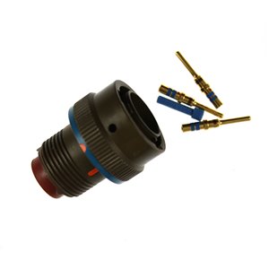 6026-12-3PW L/C Deutsch 3-Way Plug Less Crimp Contacts