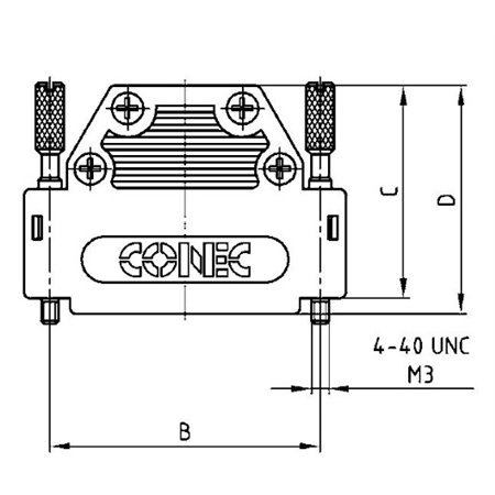 165X10149X D-Sub Two-part plastic hood