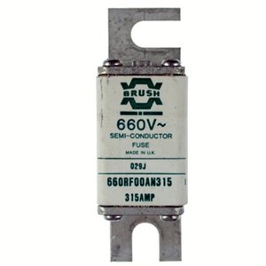 660RF00AN315 315A 660v Brush Size 00 DIN Fuse