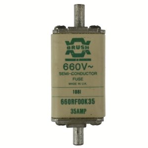 660RF00K35 35A 660v Size 00 DIN Brush Fuse