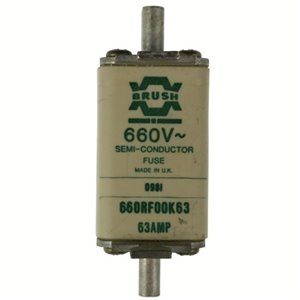 660RF00K63 63A 660v Size 00 DIN Brush Fuse