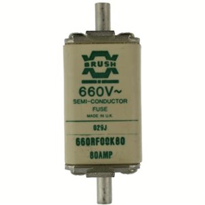 660RF00K80 80A 660v Size 00 DIN Brush Fuse