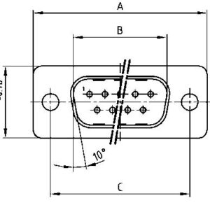 163A11079X D-Sub  Plug 15-Way