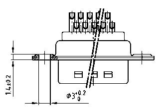 163A16599X D-Sub  Plug High Density 15-Way