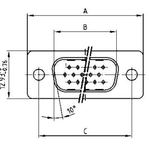 163A16769X D-Sub  Plug High Density 44-Way