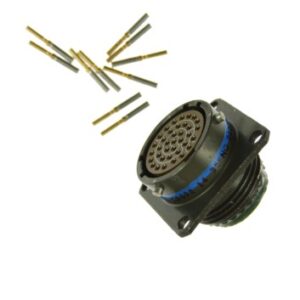 C2022-14-35FN0 TEC TT00RT-14-35SN014  MIL-DTL-38999 Series II Front wall mounted receptacle with accessory thread