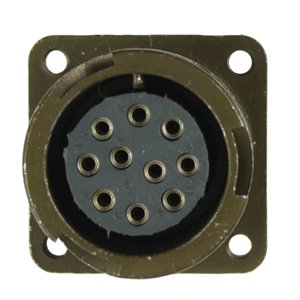 CA3102E18-1SWB-111 Box Mount receptacle 10-Way Bayonet Locking