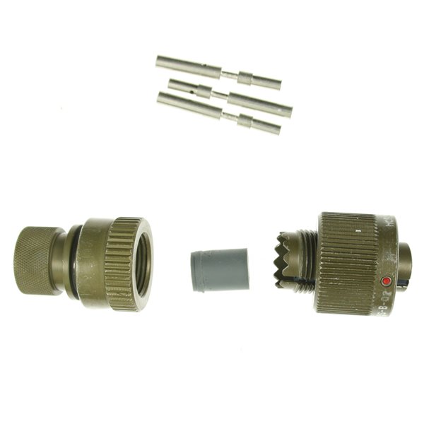 CA3106E10SL-3SB02 ITT Cannon Reverse Bayonet Plug 3-Way MIL-DTL-5015