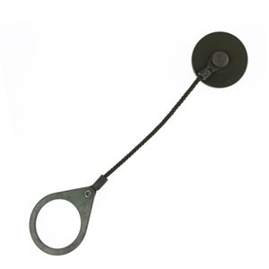62GB-813-12 MIL-DTL-26482 Metal Protective Receptacle Cap with 3.0 Inch cord and large ring