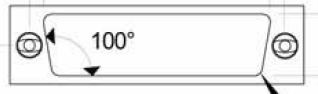 CSD-3 D-Sub nut plate Size 25 (B)