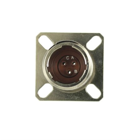 D38999/20FA98PN Aero MIL-DTL-38999 Series III Wall mount receptacle 3-Way