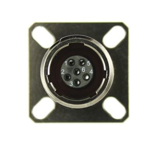 D38999/20FA35SN Aero MIL-DTL-38999 Series III Wall mount receptacle 6-Way