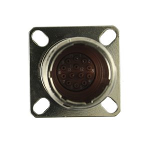D38999/20FB35PB Aero MIL-DTL-38999 Series III Wall mount receptacle 13-Way