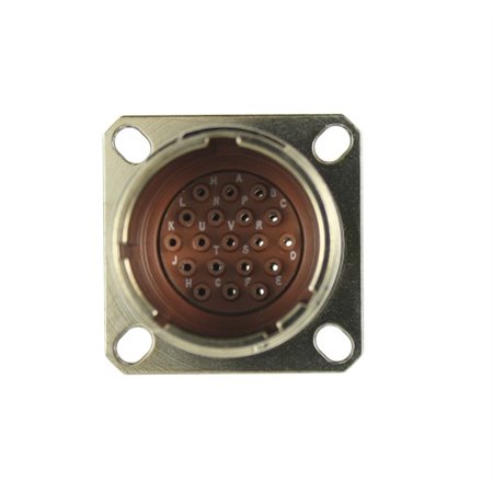 D38999/20FD19PN AERO MIL-DTL-38999 Series III Wall mount receptacle 19-Way