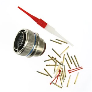 M83723/91R1624N Aero Plug EMI/RFI   MIL-DTL-83723 Series III 24-Way Female Crimp Contacts