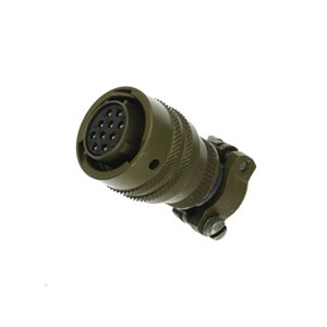 DTL06E12-10S(SR) Plug with environmental saddle clamp MIL-DTL-26482 10-Way