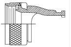 86H1-13-1-C MIL-DTL-38999 Series III Straight Qwik-ty adapter