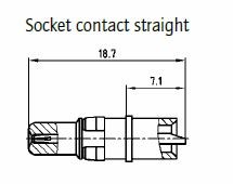 132J14019X D-Sub High Voltage Straight Socket
