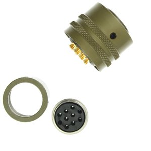 DTL06E12-10S Plug with environmental back nut MIL-DTL-26482 10-Way