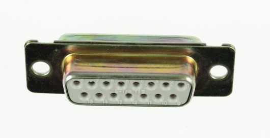 08S015L2 2EUK D-Sub Receptacle 15-Way Solder bucket