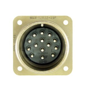 MS3102R22-19P ITT Cannon Box Mount Receptacle 14-Way