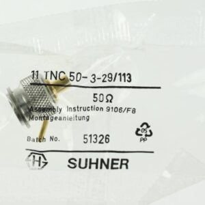 11TNC-50-3-29/103NE Huber+Suhner TNC Plug 50 Ohm