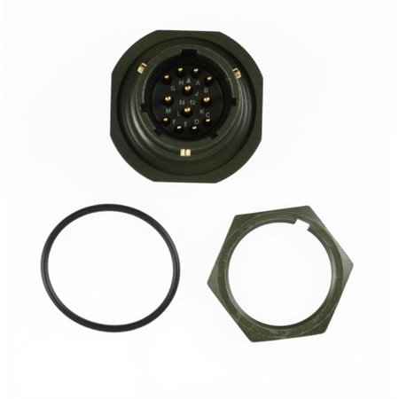 62GB-57A14-12P Amphenol  MIL-DTL-26482 Series I Jam nut receptacle