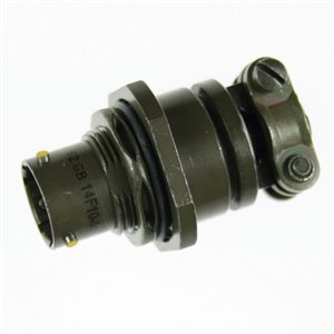 62GB-14F-10-2P(714) MIL-DTL-26482 Series I Jam nut receptacle with saddle clamp