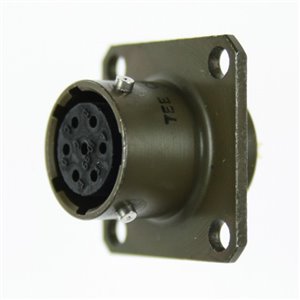 PT02-10-7S TEC MIL-DTL-26482 Series I Box mount receptacle