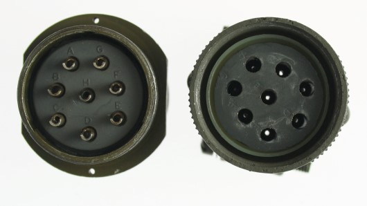 MS3101E22-18P ITT Cannon Line Receptacle 8-Way